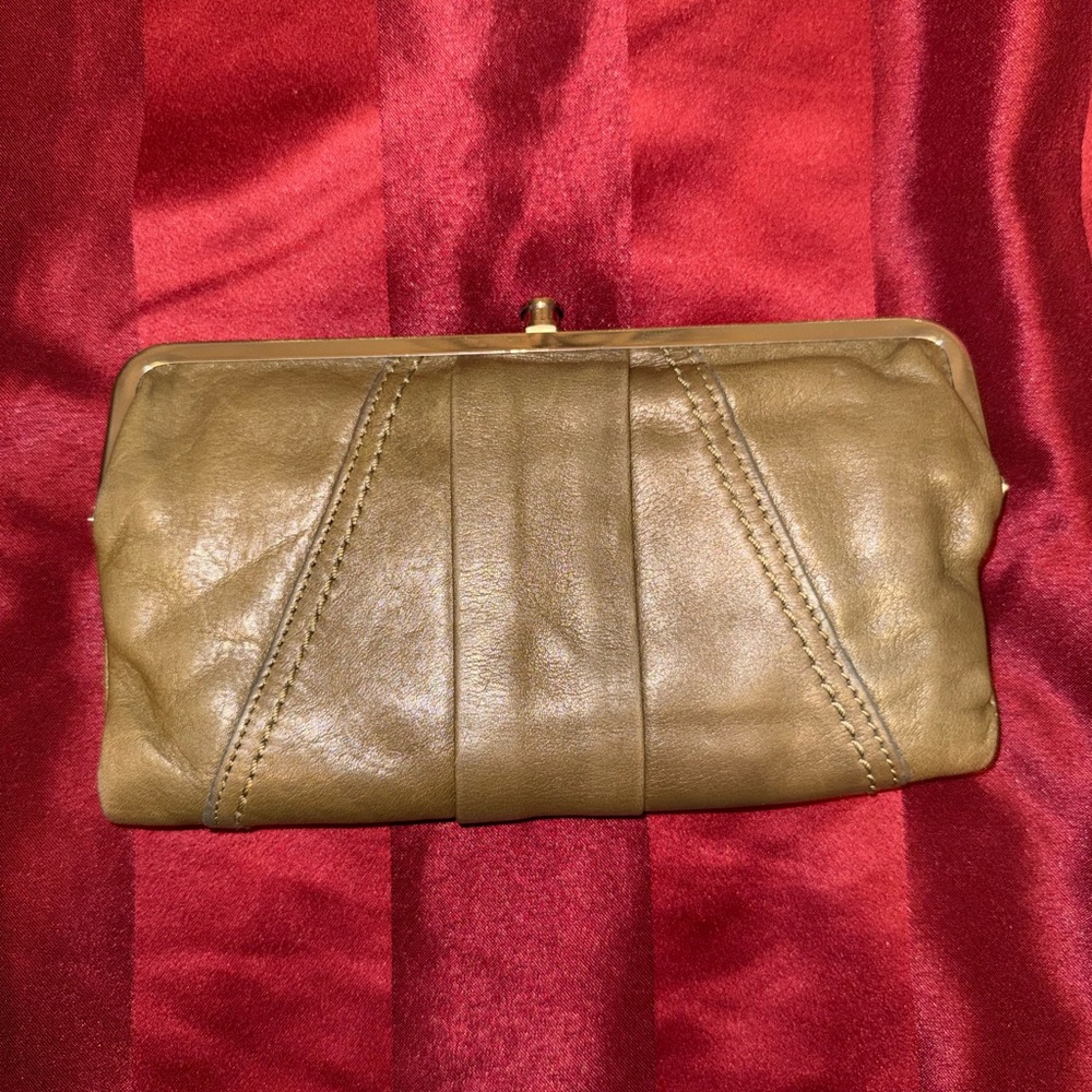 HOBO Tan Leather Clutch